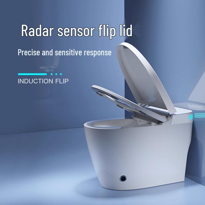 Genuine Smart Toilet with Automatic Flip Lid, Instant Heating, Voice Control, Siphon Technology, and No Water Pressure Limitations.