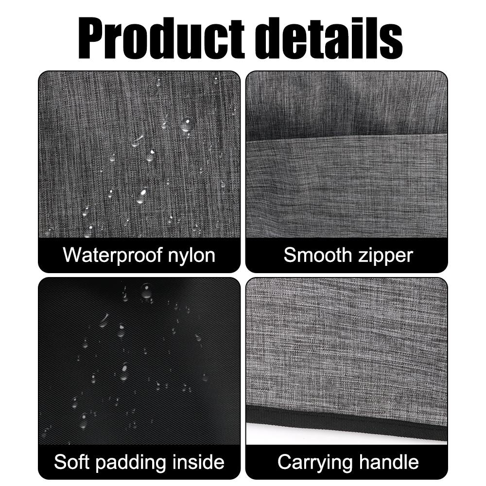 For Ninja Foodi Grill Kitchen Dust Cap Oxford Fabric Air Fryer Hood Toaster Cover Household Bread Baking With Storage Pockets