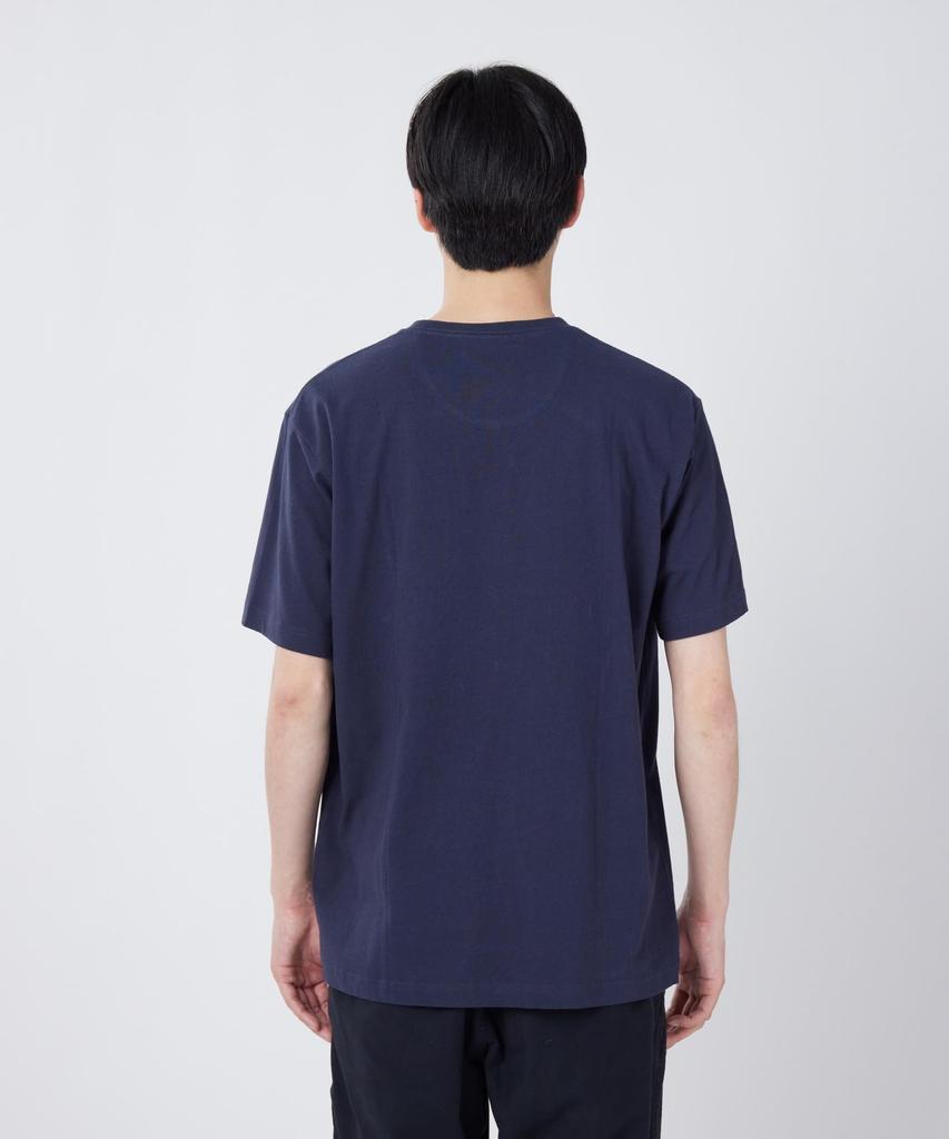 Trad Label Cast Light Short Size INDIGO [Snow Peak] T-Shirt SPTL-TS-26SU903 T-shirt, Sleeve, Men's/Women's, M,
