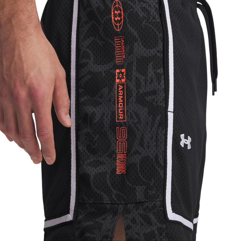 Under Armour Zone Pro Comfortable Fashion Versatile Trendy Solid Color Letter Casual Shorts Men shorts Black 6000366-001