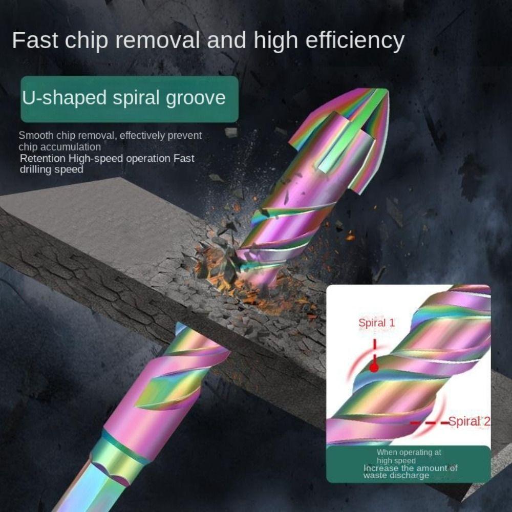 2PCS High Hardness Eccentric Drill Zinc Zinc Alloy Tile Hole Drilling Bit Concrete Drill Bit  Glass Marble