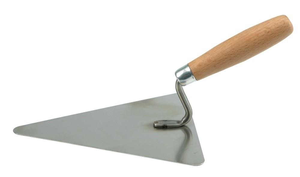 Stainless steel triangular trowel 180mm 06341 VOREL