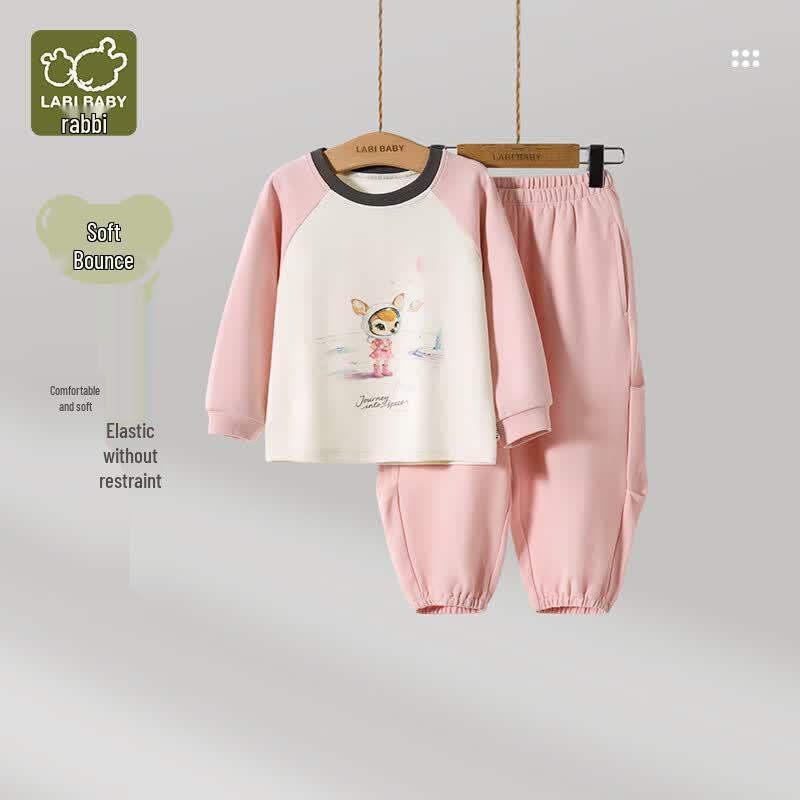 Raby Kids' Unisex Casual Sports Sweatshirt & Pants Set