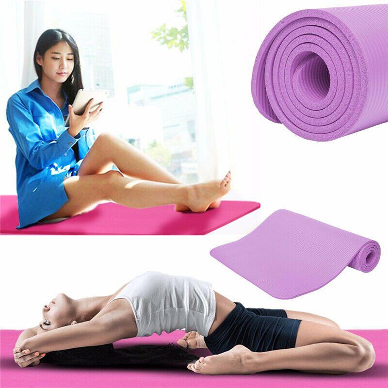Premium Qualität 10mm Dicke Große Yogamatte Mit Hochdichter Rutschfester Oberfläche