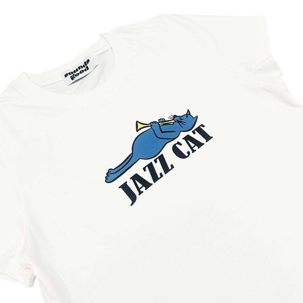 Saunjeugus Jazz Cat Tee (Women) - White