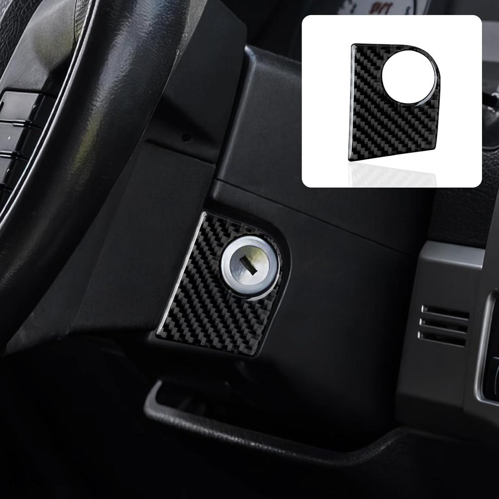 Car Carbon Fiber Dashboard Trument Panel Strip Sticker Cover Interior Trim Decal for Ford F150 2009 2010 2011 2012 2013 2014 Accessories