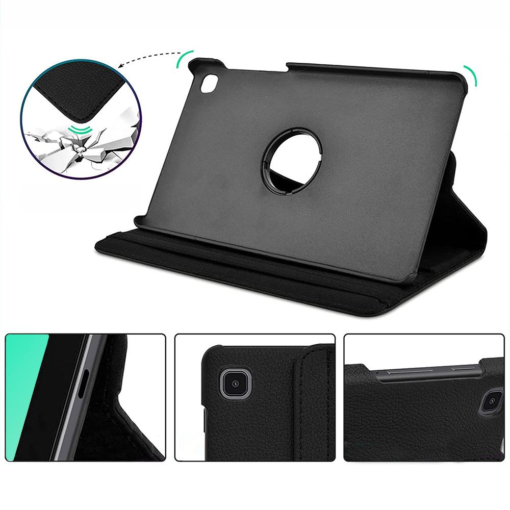 Case for Samsung Galaxy Tab A7 Lite 8.7 T220 / T225, Rotating 360, Black