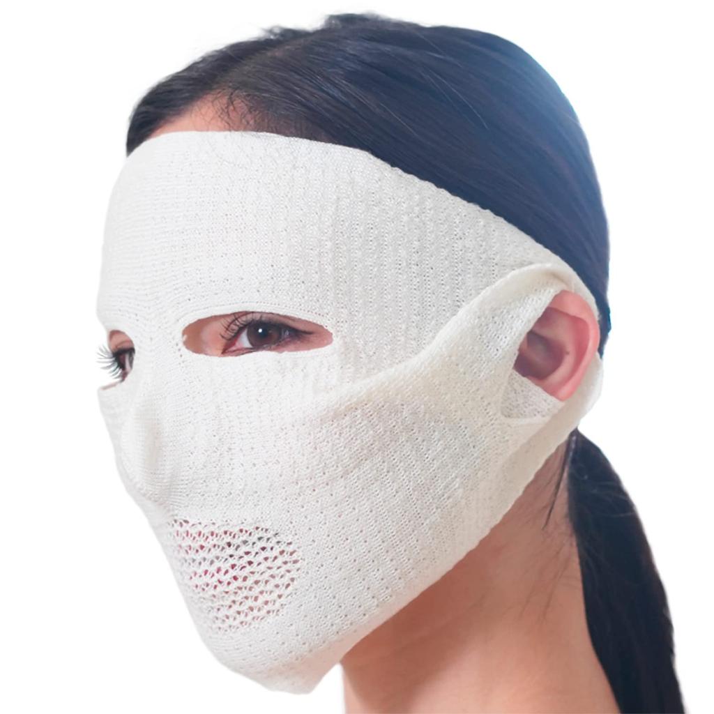 Silk Washable Face Mask for the Whole Face Prevents and Supports Beautiful Skin coco-kara Japanese-made 100% Moisturizing, Dryness,