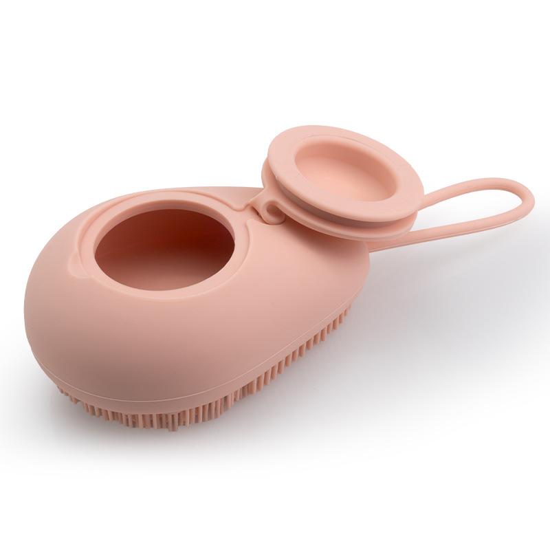 1Pc Silicone Bath Brush for Filling with Shower Gel, Gentle on Skin During Bathing