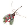 10pcs Artificial Berry Branches Pine Cones Holly Stem Craft Winter Holiday Pine Picks for Crafts Xmas Tree Ornaments