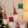 3/6Pcs Creative Christmas Decoration Pendant Faceless Doll Plush Gnomes Knitted Yarn Doll Hanging Pendants Easy To Hang Handmade