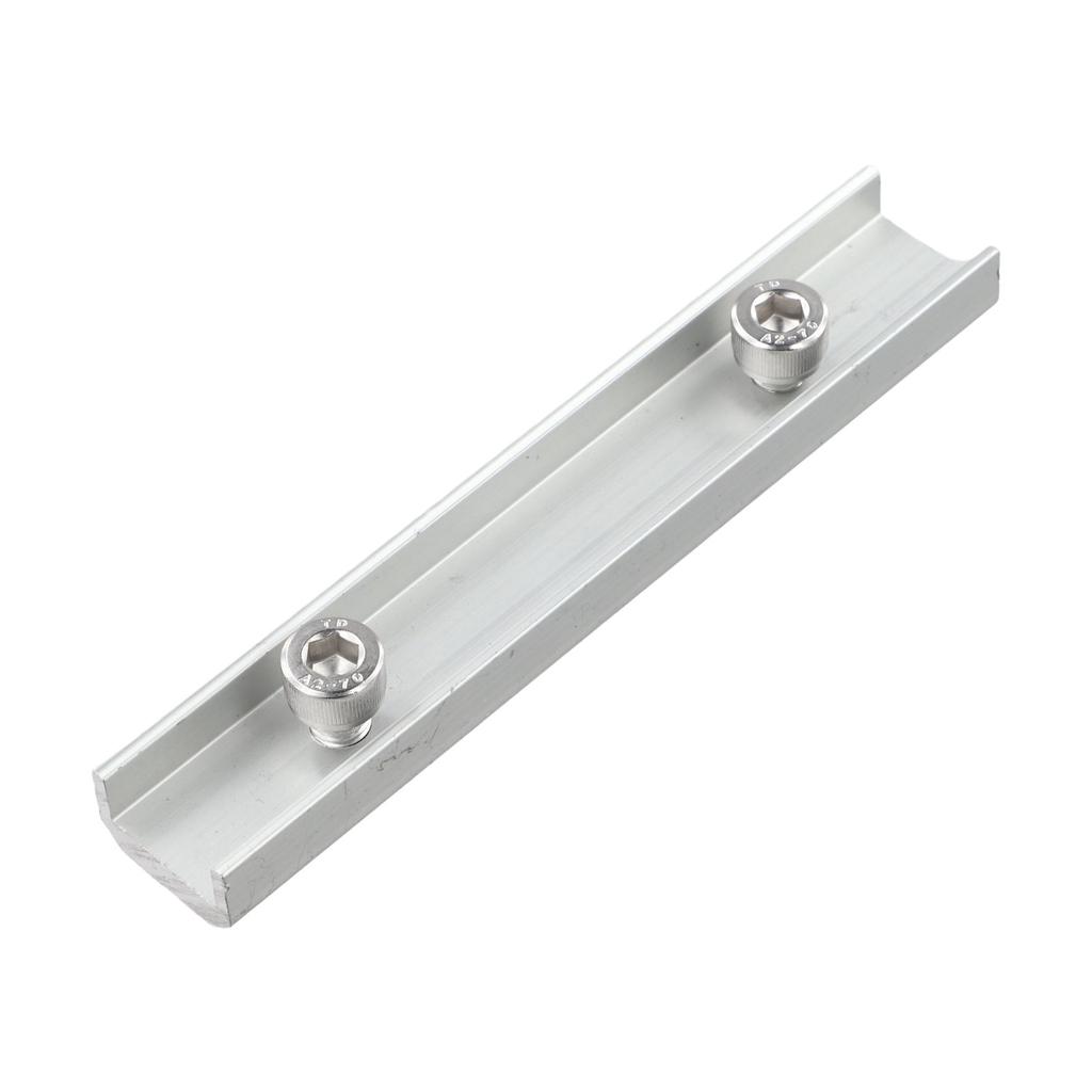 Commercial and Residential Solar System Rail Connector 4x Aluminum PV Rail Connector with Screws for 14cm Panels