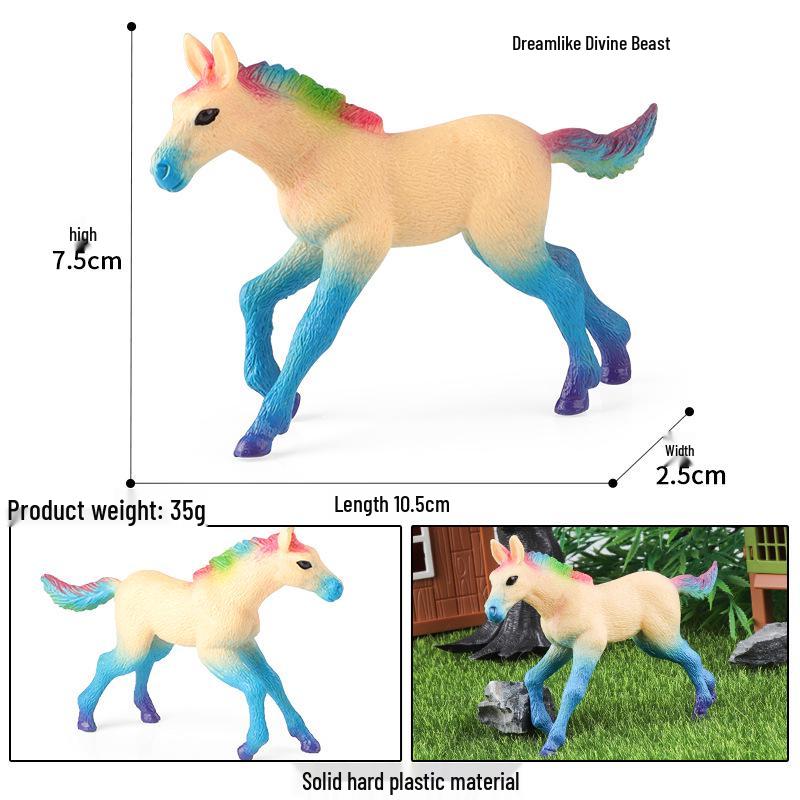 European Mythical Pegasus Unicorn Toy Model: Elf, Mythical Creature, Magic Beast 