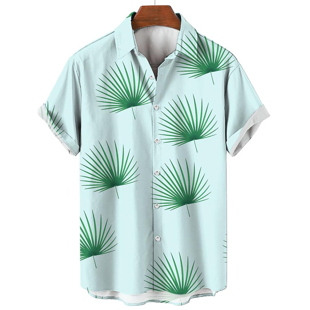 Floral Shirts Men's Summer Hawaiian Clothing Short Sleeve Tops Loose Holiday Seaside Social Lapel 3D Print Shirt 2026 Vintage