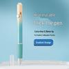 Blue Erasable Fountain Pen for Students with Refillable Heat-Erase Ink and Eraser, Ideal for Writing Practice