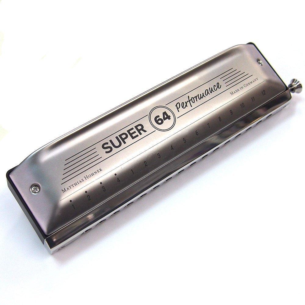 

HOHNER New Super64 Super 64 Chromatic Harmonica C Key Original Cloth [Ebi Included]