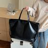 Lazy texture large capacity tote bag simple underarm bag fashionable commuter large bag shoulder women's bag
