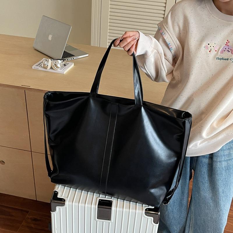 Lazy texture large capacity tote bag simple underarm bag fashionable commuter large bag shoulder women's bag
