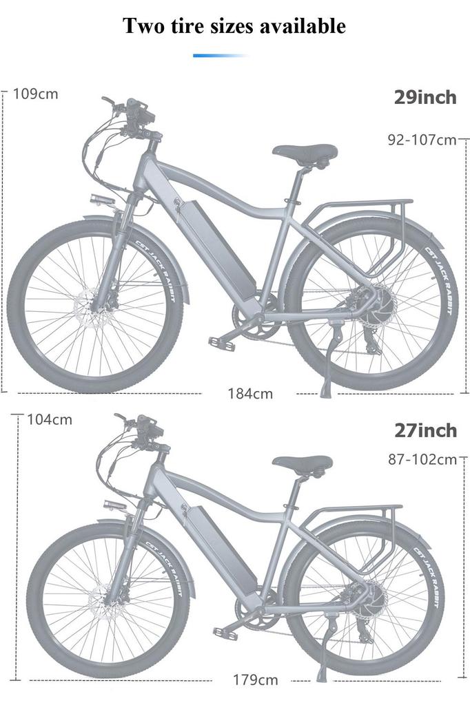 CMACEWHEEL F26 Electric Mountain Bike 500W 29 Inch Electric Bike for adult with 48V 18Ah Lithium Battery