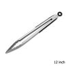 9/12/16 Inch Long BBQ Tongs Non-Slip Handle Stainless Steel Fried Barbecue Clip Salad Bread Clamp Kitchen Tools Meat Food Clip