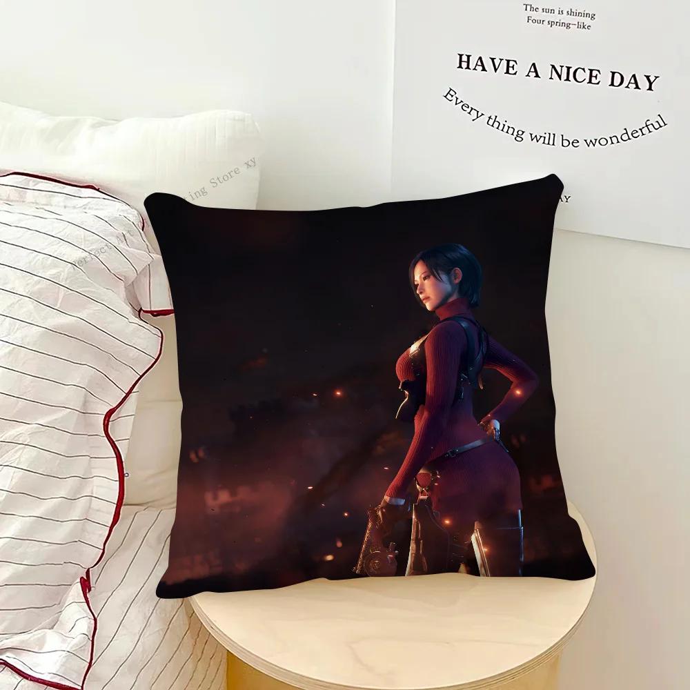 Resident Evil 4 Game Pillow Case Fashion Square Pillowcase Bedroom Sofa Room Ins Decoration Leisure Cushion Cover 40x40