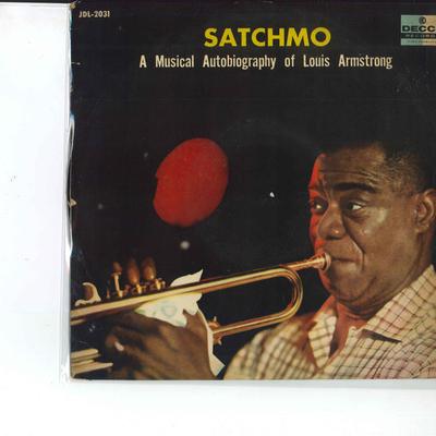 LP Record LOUIS ARMSTRONG  Satchmo  A Musical Autobiography O JDL2031 DECCA Japan Jazz Used