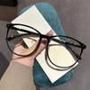 Women's Anti-blue Light Reading Glasses Men Unisex Fashion Retro Computer Eyewear Popular Round HD Lens Presbyopia for Female