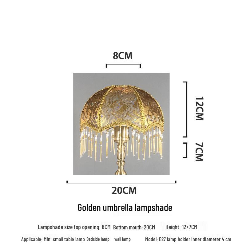 Retro Style Table Lamp with E27 Holder and Lampshade for Bedroom or Bedside