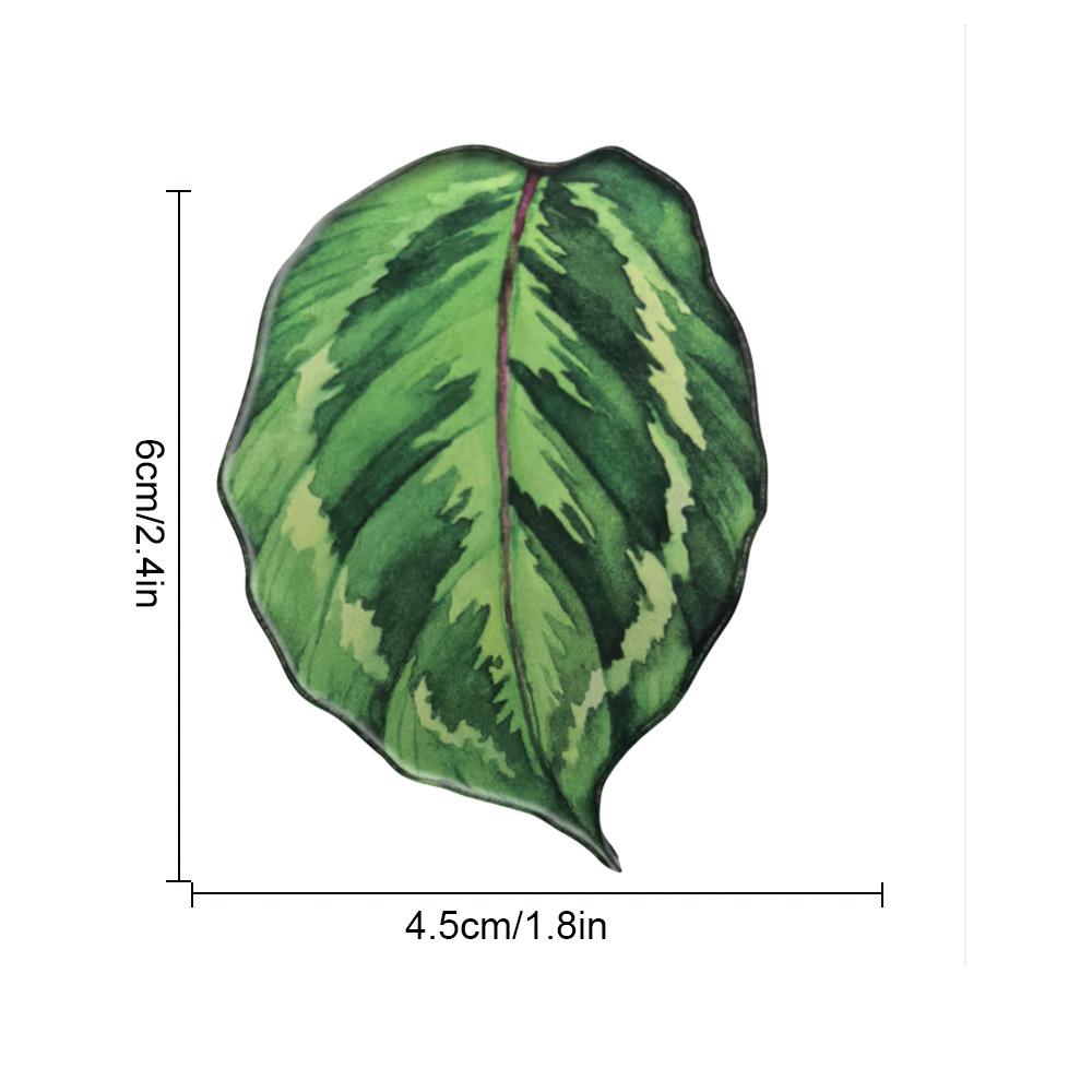Creative Acrylic Tropical Plant Magnetic Fridge Sticker - Simulation Leaf Design