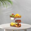 3-stufiger Obstkorb Wohnzimmer Obstschale Snack- und Süßigkeitenhalter Couchtisch