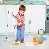 12Pcs/Set Kids Housework Supplies Kit Cleaning Set With Dustpan Broom Bucket Mop Cleaning Set Play House Toys For Boys & Girls