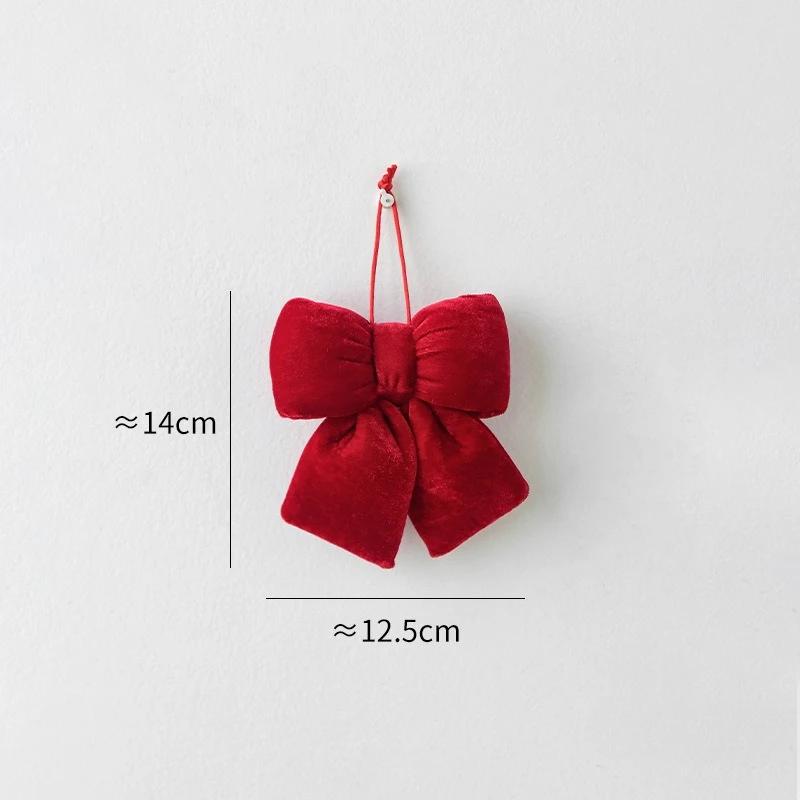 

1 шт. Винно-красный Большой Красный Бант Украшение Новогодняя Елка В помещении Комната Лестница Коридор Праздничная Композиция Рождественские Украшения