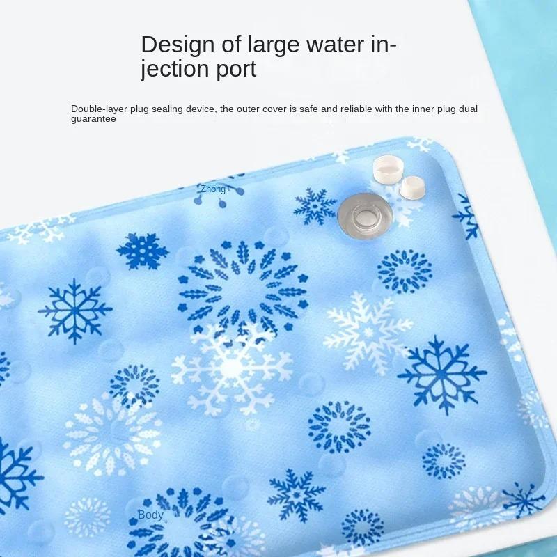 Pad de răcire Covoraș de gheață Vară pentru animale de companie Pulbere de cristal de gheață uscată Injecție cu apă Câine Pisică Covoraș rece