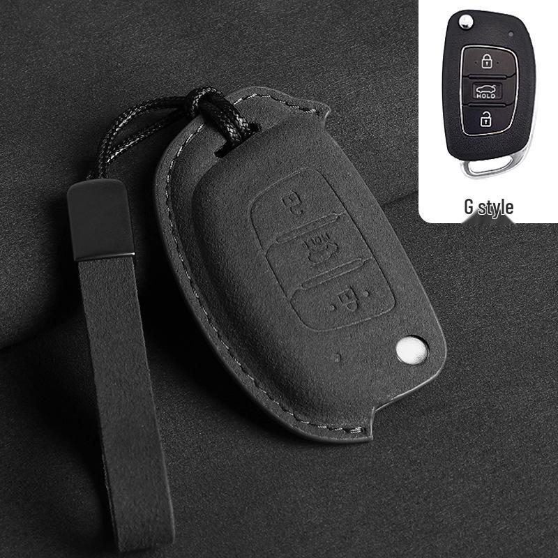 Hyundai Elantra 16/Yuena/ix25 Folding Key (Green 3D)