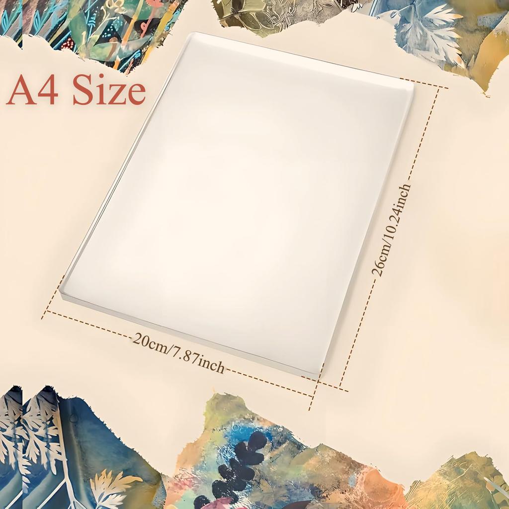 Placă de Imprimare cu Gel Reutilizabilă Gel Press Monotipie Plăci de Imprimare Placă de Gel Pentru Artă de Presă Pentru Confecționare de Felicitări, Scrapbooking, Arte