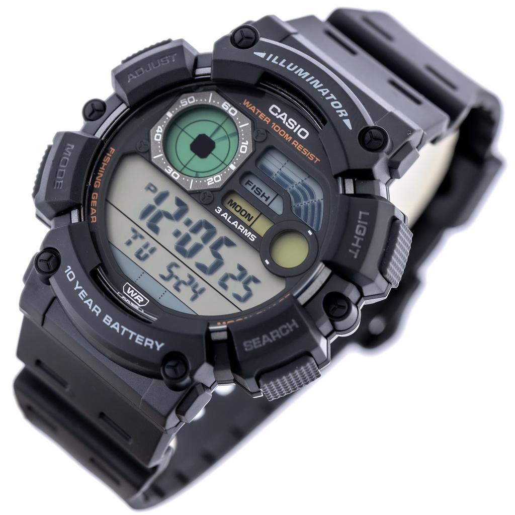ZEGAREK MĘSKI CASIO Digital Moonphase WS-1500H-2AVEF + BOX