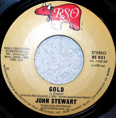 7-Zoll Schallplatte JOHN STEWART - Gold RS931 RSO 1979 US Rock Gebraucht