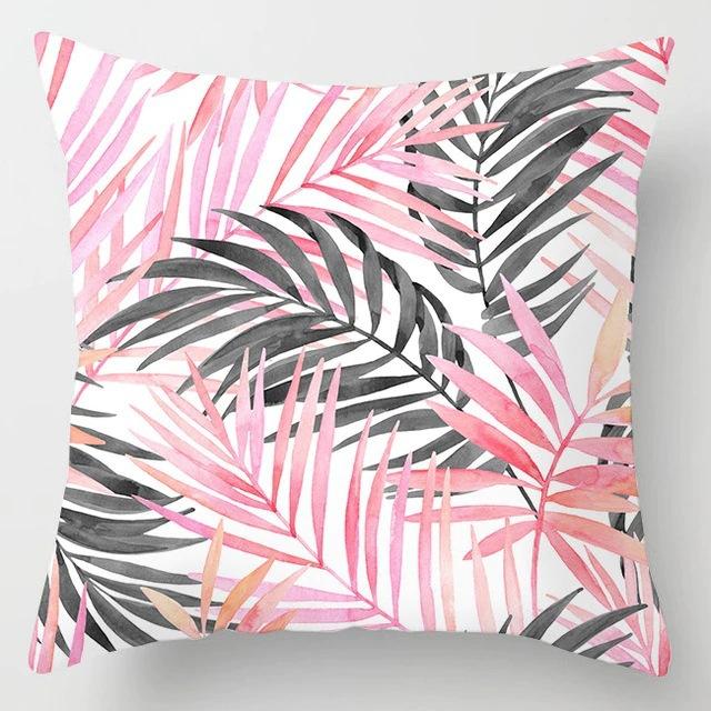 Nordic Pink Geometric Collection Digital Printing Short Plush Pillow Covers For Car Sofa Office Cushion Cover Home Goods