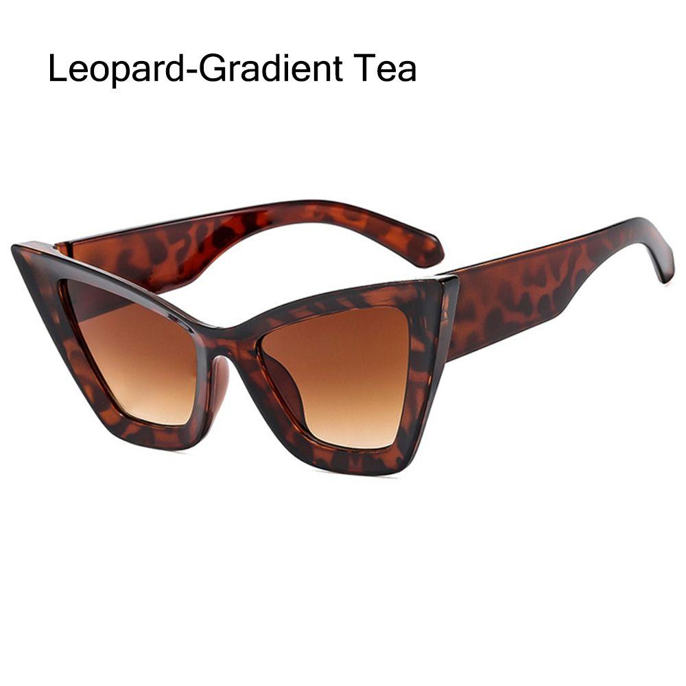 Fashion Oversized Cat Eye Sunglasses UV400 Beach Travel Punk Sun Glasses Black Shades for Women & Men