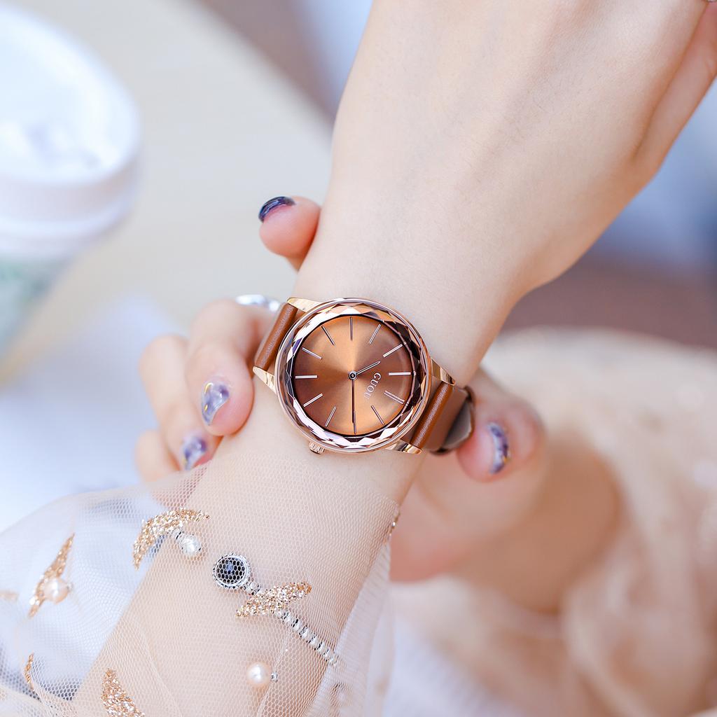 Waterproof Quartz Watch Genuine Leather Watch Simple Fashion Belt Watch Ladies Watch