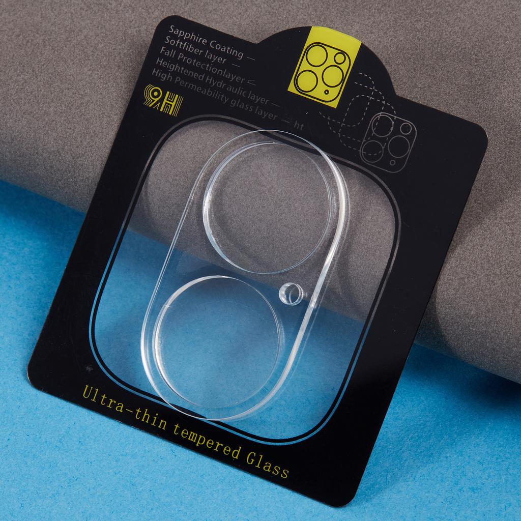2Pcs For iPhone 17 Camera Lens Protector 3D Arc Edge Anti-Scratch Tempered Glass Lens Film