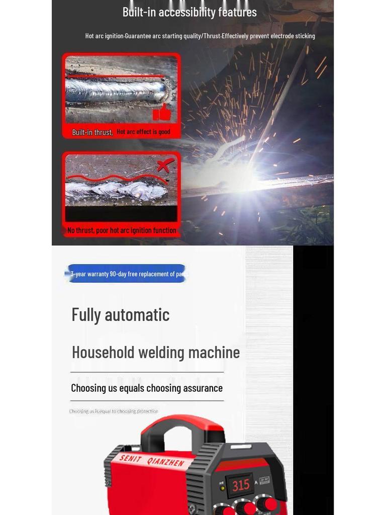 Smart Vollkupfer 220V Mini-Elektroschweißgerät - Tragbares Haushaltsmodell 250315