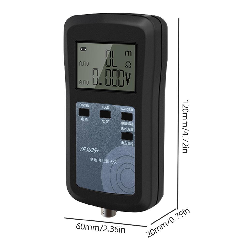YR1035+ 4-Wire Digital Internal Resistance Test Instrument Battery Internal Resistance Meter for Ni-MH Ni-CD Li-ion Battery