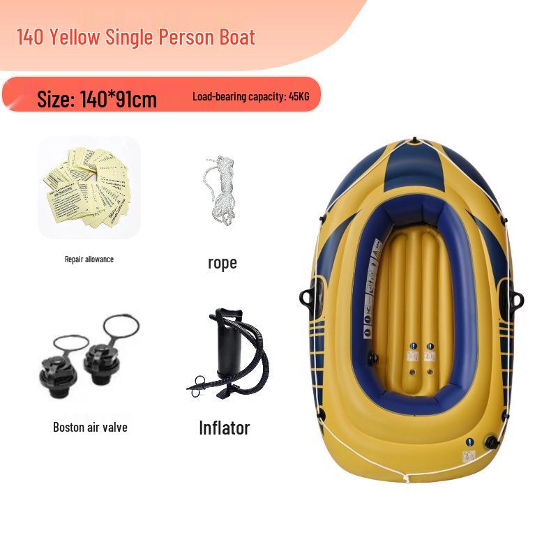 Durable Outdoor Inflatable Kayak: Fishing Boat with Thickened Wear-Resistant PVC