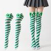 Japanese Style Over Knee Socks Keep Warm Thigh High Socks Striped Long Socks Stockings  Cosplay