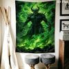Dark Reaper Tapestry Gothic Grim Reaper Wall Hanging Tapestry Wallmounted Fashion Print Work Of Art Background Wall Hanging Cloth