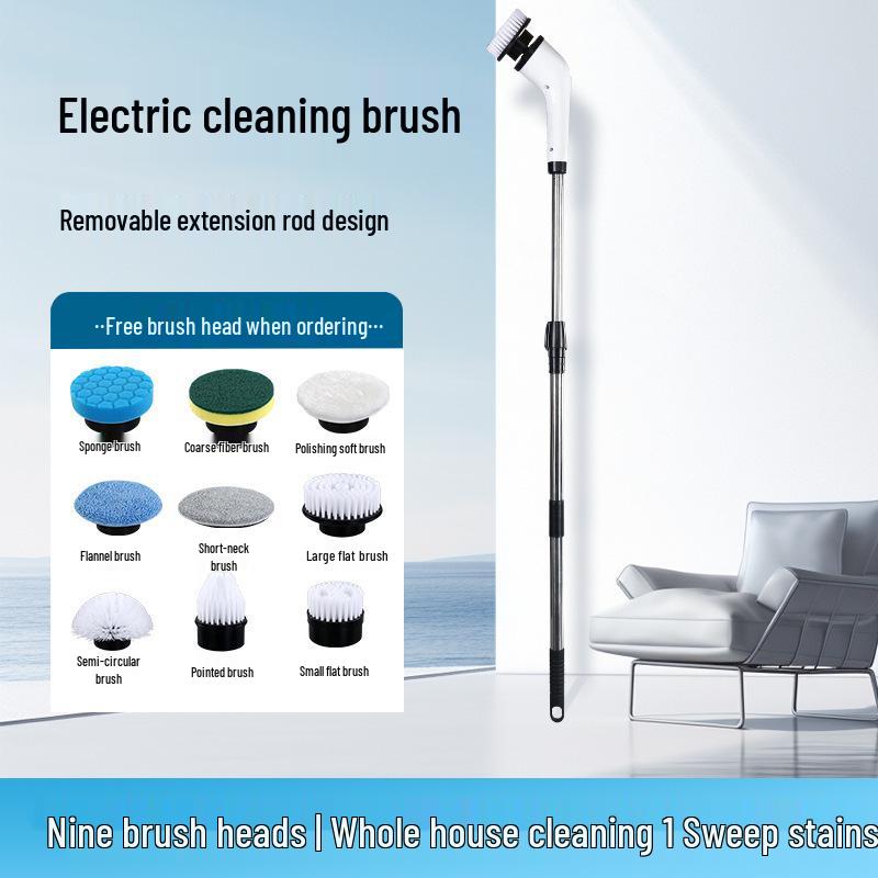 Multi-function Electric Cleaning Brush for Kitchen, Bathroom, and Floor