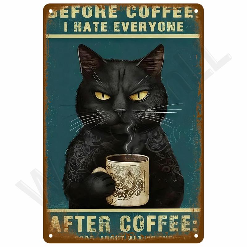 Vintage Kamerdecoratie Huisdecoratie Artikelen Tinnen Borden Esthetisch Mannenslaapkamer Metalen Borden Retro Metalen Plaat Posters Muurkunst Muurschildering