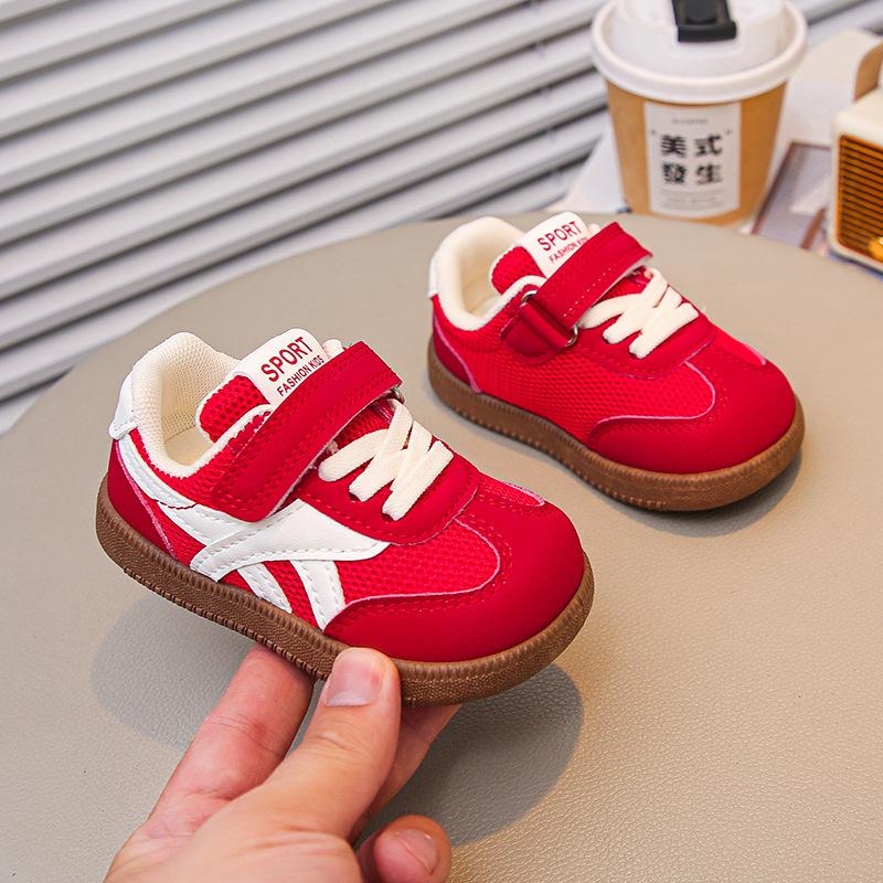 1-jährige Babyschuhe Frühling und Herbst neu weichsohlige Baby-Laufschuhe Kinder Funktionsschuhe Jungen atmungsaktive Mesh-Schuhe