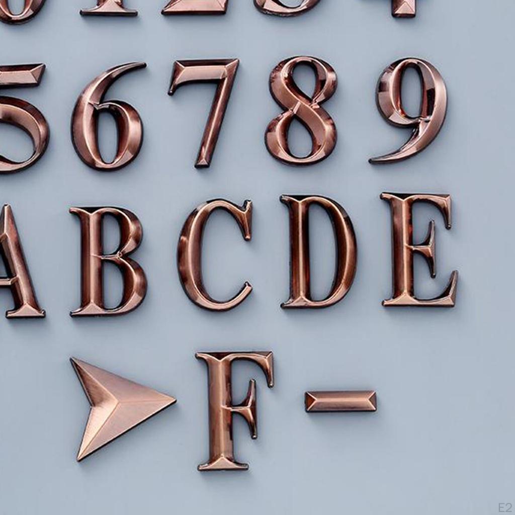 3D Mailbox Numbers Self-Adhesive Address Number Stickers Door of House Letters Street